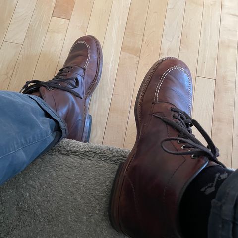 View photo of Alden Indy Boot in Brown Calfskin