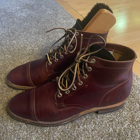 View photo of Viberg Service Boot BCT in Horween Color 8 Chromexcel