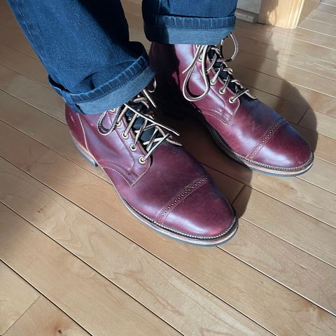 Viberg Service Boot BCT in Horween Color 8 Chromexcel