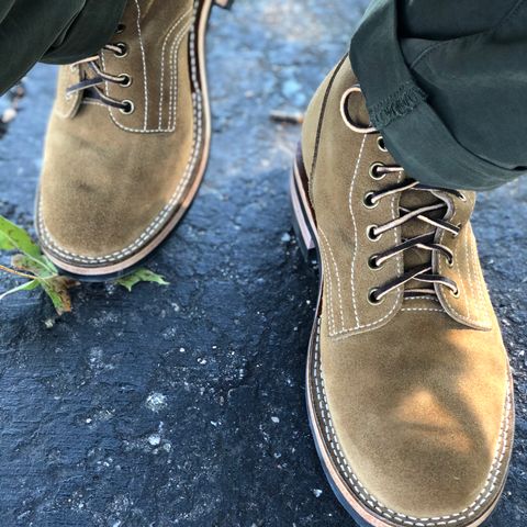 M.F. Boot Co Boondocker in S.B. Foot Olive Mohave