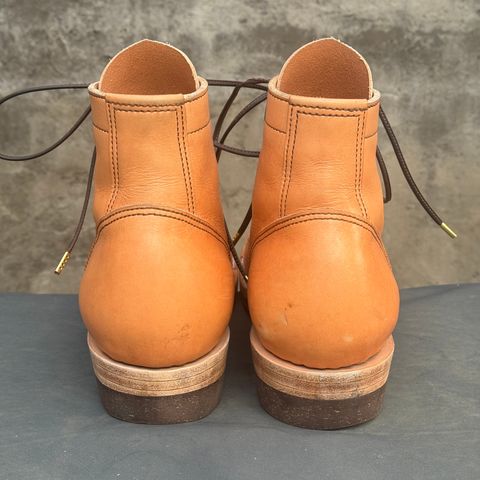 View photo of M.F. Boot Co Service Boot in Sepici Tumbled Waxed Natural Veg Tan