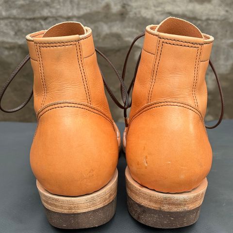 View photo of M.F. Boot Co Service Boot in Sepici Tumbled Waxed Natural Veg Tan