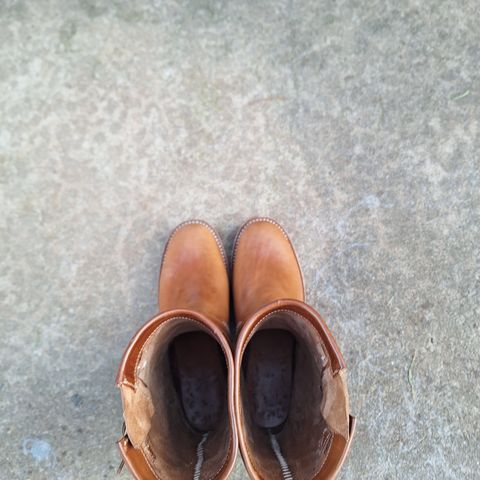 Willie's Handmade Boots Engineer in Maryam Natural Horsebutt