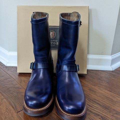 Motor Engineer Boots in Horween Natural Chromexcel