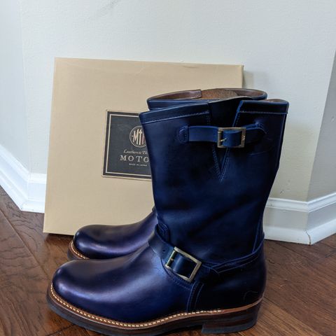 Motor Engineer Boots in Horween Natural Chromexcel