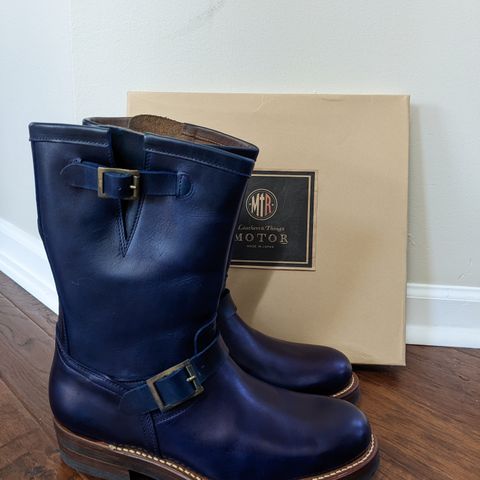 Motor Engineer Boots in Horween Natural Chromexcel