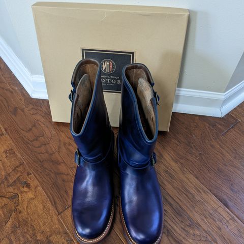 Motor Engineer Boots in Horween Natural Chromexcel