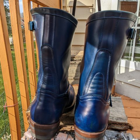 Motor Engineer Boots in Horween Natural Chromexcel