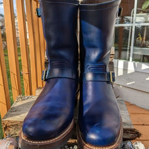 Motor Engineer Boots in Horween Natural Chromexcel