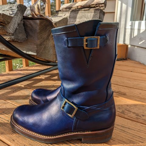 Motor Engineer Boots in Horween Natural Chromexcel