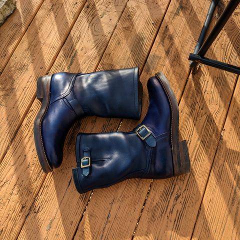 Motor Engineer Boots in Horween Natural Chromexcel