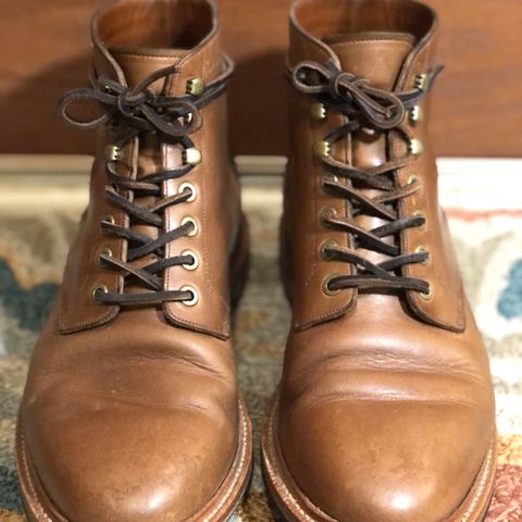 View photo of Grant Stone Diesel Boot in Horween Dune Chromexcel