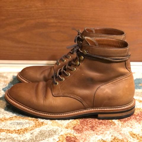 View photo of Grant Stone Diesel Boot in Horween Dune Chromexcel