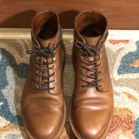 View photo of Grant Stone Diesel Boot in Horween Dune Chromexcel