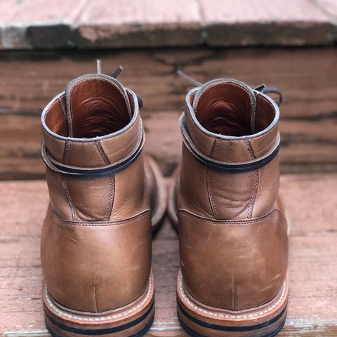 View photo of Grant Stone Diesel Boot in Horween Dune Chromexcel