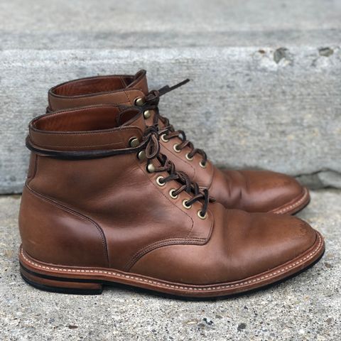 View photo of Grant Stone Diesel Boot in Horween Dune Chromexcel