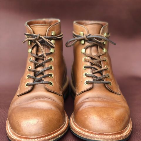 View photo of Grant Stone Diesel Boot in Horween Dune Chromexcel