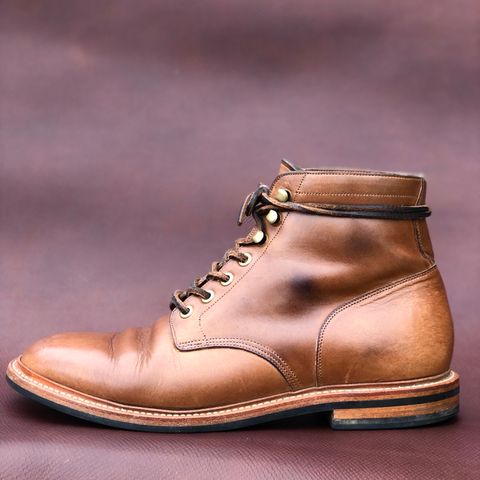 View photo of Grant Stone Diesel Boot in Horween Dune Chromexcel