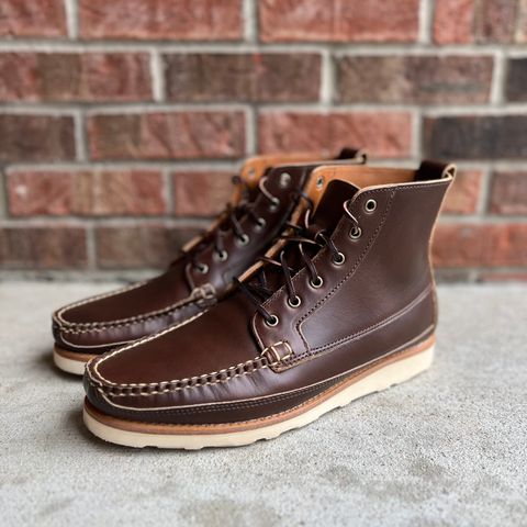 View photo of Rancourt & Co. Harrison Boot Redux in Horween Carolina Brown Chromexcel