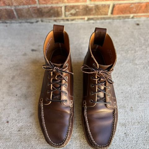 View photo of Rancourt & Co. Harrison Boot Redux in Horween Carolina Brown Chromexcel