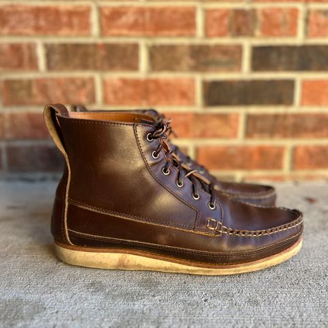 View photo of Rancourt & Co. Harrison Boot Redux in Horween Carolina Brown Chromexcel