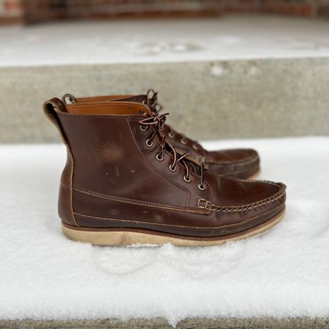 View photo of Rancourt & Co. Harrison Boot Redux in Horween Carolina Brown Chromexcel