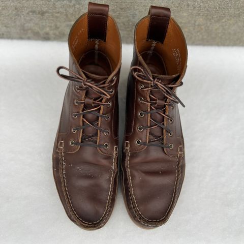 View photo of Rancourt & Co. Harrison Boot Redux in Horween Carolina Brown Chromexcel