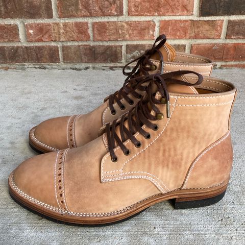 Santalum Milestone Service Boot in Conceria Cloe Crust Shell Cordovan
