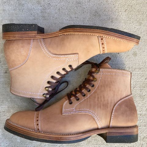 Santalum Milestone Service Boot in Conceria Cloe Crust Shell Cordovan