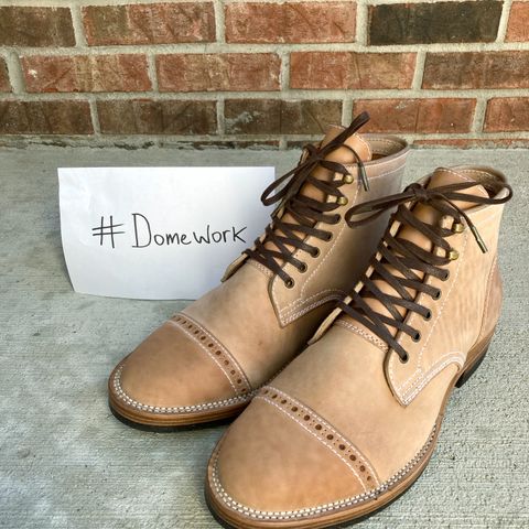 Santalum Milestone Service Boot in Conceria Cloe Crust Shell Cordovan