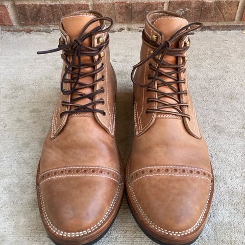 Santalum Milestone Service Boot in Conceria Cloe Crust Shell Cordovan