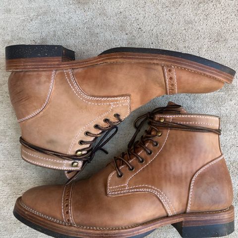 Santalum Milestone Service Boot in Conceria Cloe Crust Shell Cordovan