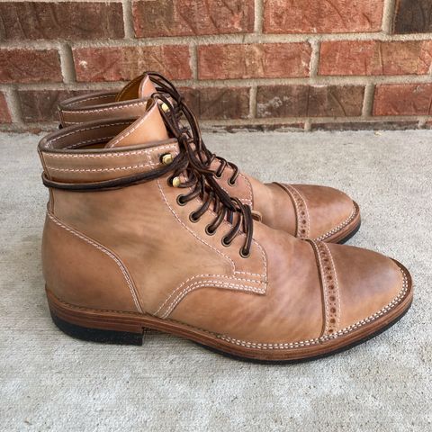 Santalum Milestone Service Boot in Conceria Cloe Crust Shell Cordovan