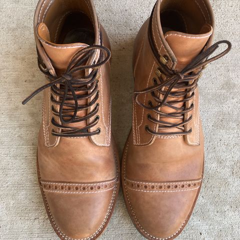 Santalum Milestone Service Boot in Conceria Cloe Crust Shell Cordovan