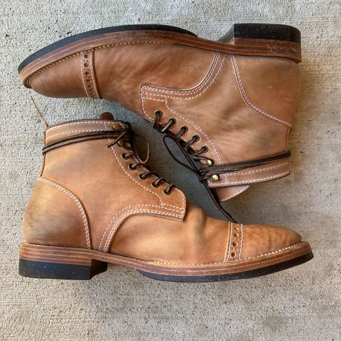 Santalum Milestone Service Boot in Conceria Cloe Crust Shell Cordovan