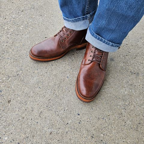 Tahura Captoelari Plain Toe in Badalassi Carlo Dark Brown Nemesis