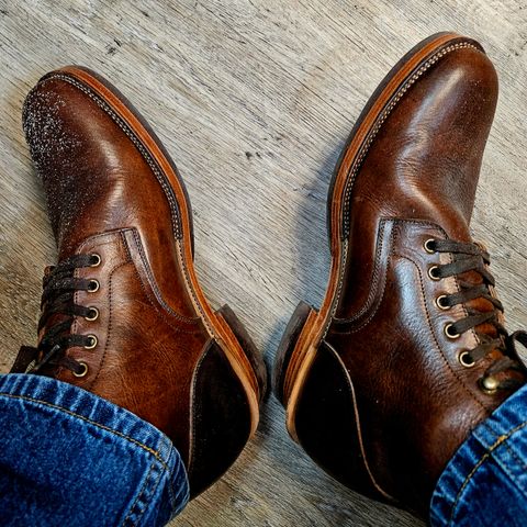 Tahura Captoelari Plain Toe in Badalassi Carlo Dark Brown Nemesis