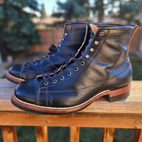 Jakkrabbits Monkey Boot in Shinki Black Teacore Horsebutt