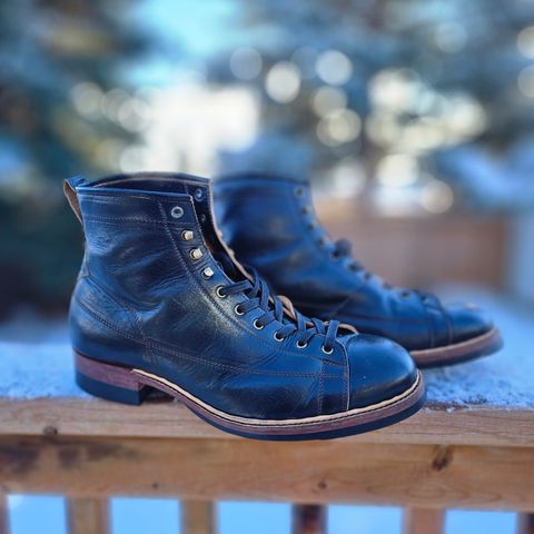 Jakkrabbits Monkey Boot in Shinki Black Teacore Horsebutt