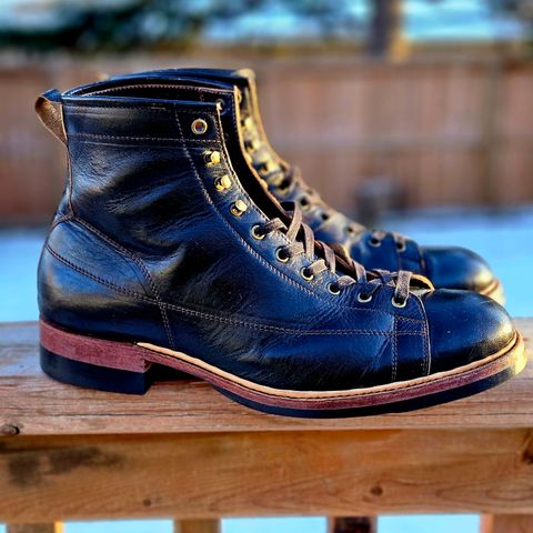 Jakkrabbits Monkey Boot in Shinki Black Teacore Horsebutt