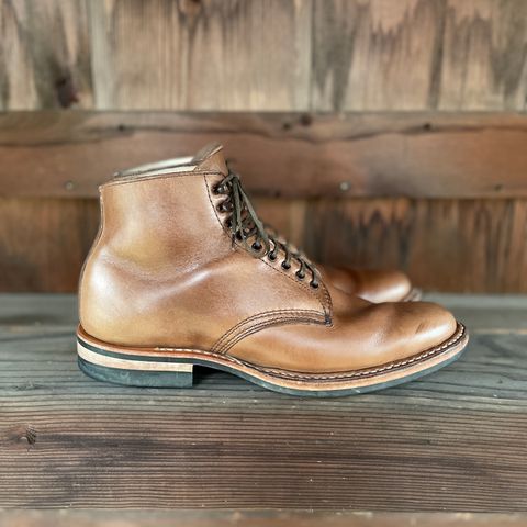 View photo of White's Stevens (Plain Toe) in Horween Natural Chromexcel