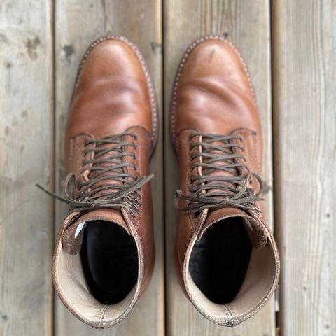 View photo of White's Stevens (Plain Toe) in Horween Natural Chromexcel