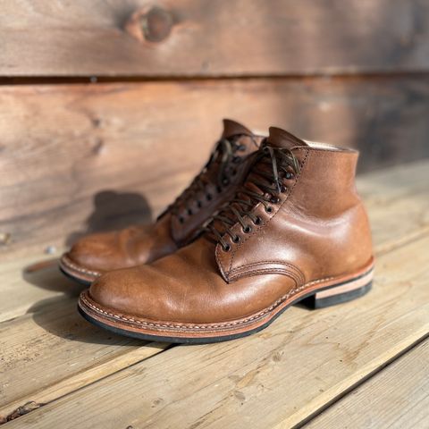 View photo of White's Stevens (Plain Toe) in Horween Natural Chromexcel