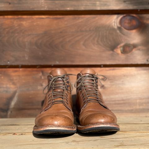 View photo of White's Stevens (Plain Toe) in Horween Natural Chromexcel