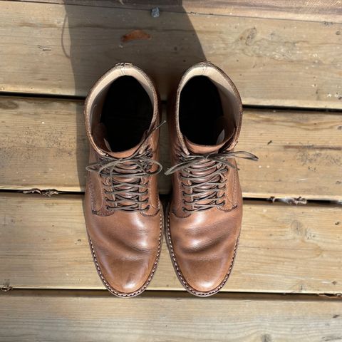 View photo of White's Stevens (Plain Toe) in Horween Natural Chromexcel