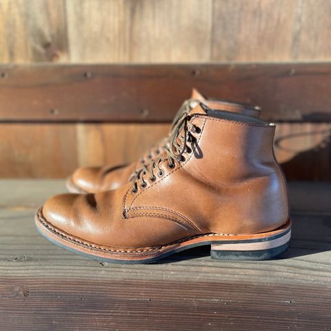 View photo of White's Stevens (Plain Toe) in Horween Natural Chromexcel