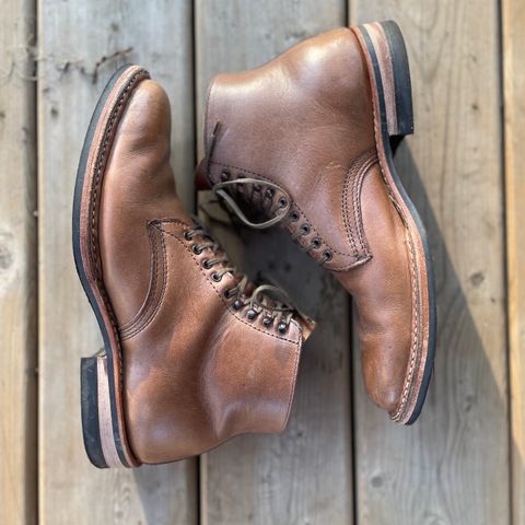 View photo of White's Stevens (Plain Toe) in Horween Natural Chromexcel