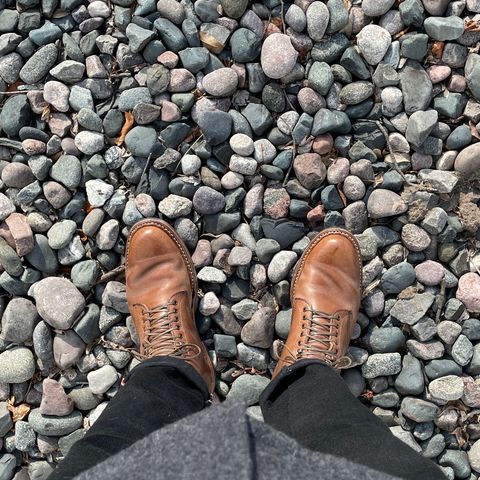 View photo of White's Stevens (Plain Toe) in Horween Natural Chromexcel