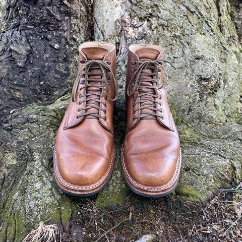 View photo of White's Stevens (Plain Toe) in Horween Natural Chromexcel