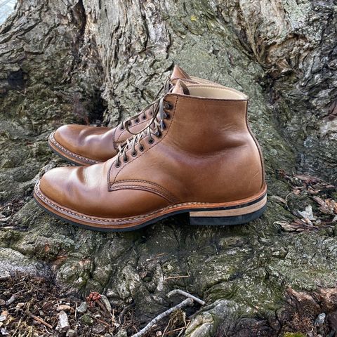 View photo of White's Stevens (Plain Toe) in Horween Natural Chromexcel